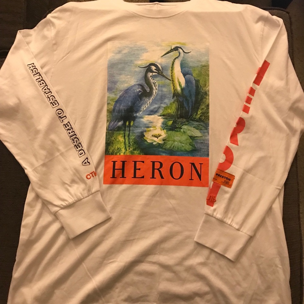 Heron Preston White Long Sleeve Size:XL